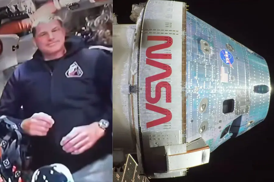 Video that sparked theories, Exterior of the Orion spacecraft
