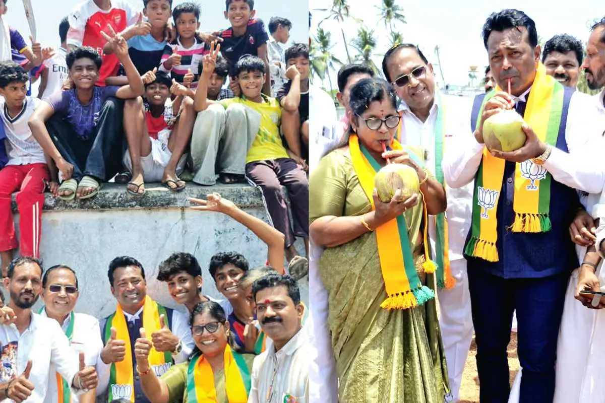 എന്ഡിഎ പ്രചാരണത്തിനായി താനൂരിലെത്തിയ ലിയാന്ഡര് പേസ്