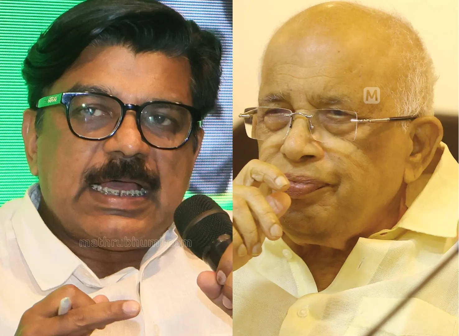 മാത്യു കുഴൽനാടൻ, കെ. കൃഷ്ണൻകുട്ടി | Photo: Mathrubbhumi