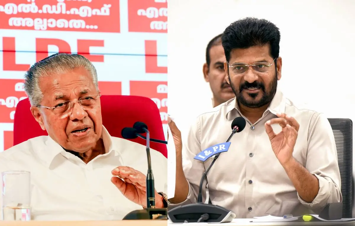 പിണറായി വിജയന്,രേവന്ത് റെഡ്ഡി |ഫോട്ടോ:PTI,ANI