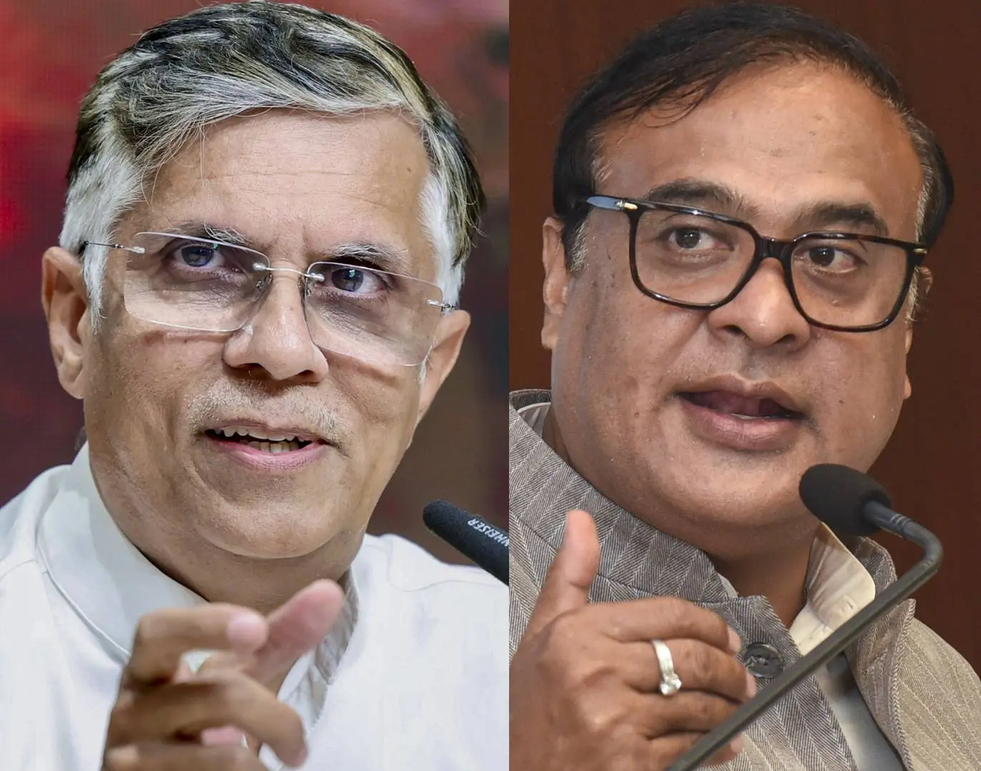 പവൻ ഖേര, ഹിമന്ത ബിസ്വ ശർമ | Photo: PTI