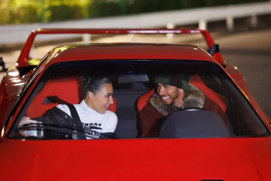 Kim Kardashian and Lewis Hamilton