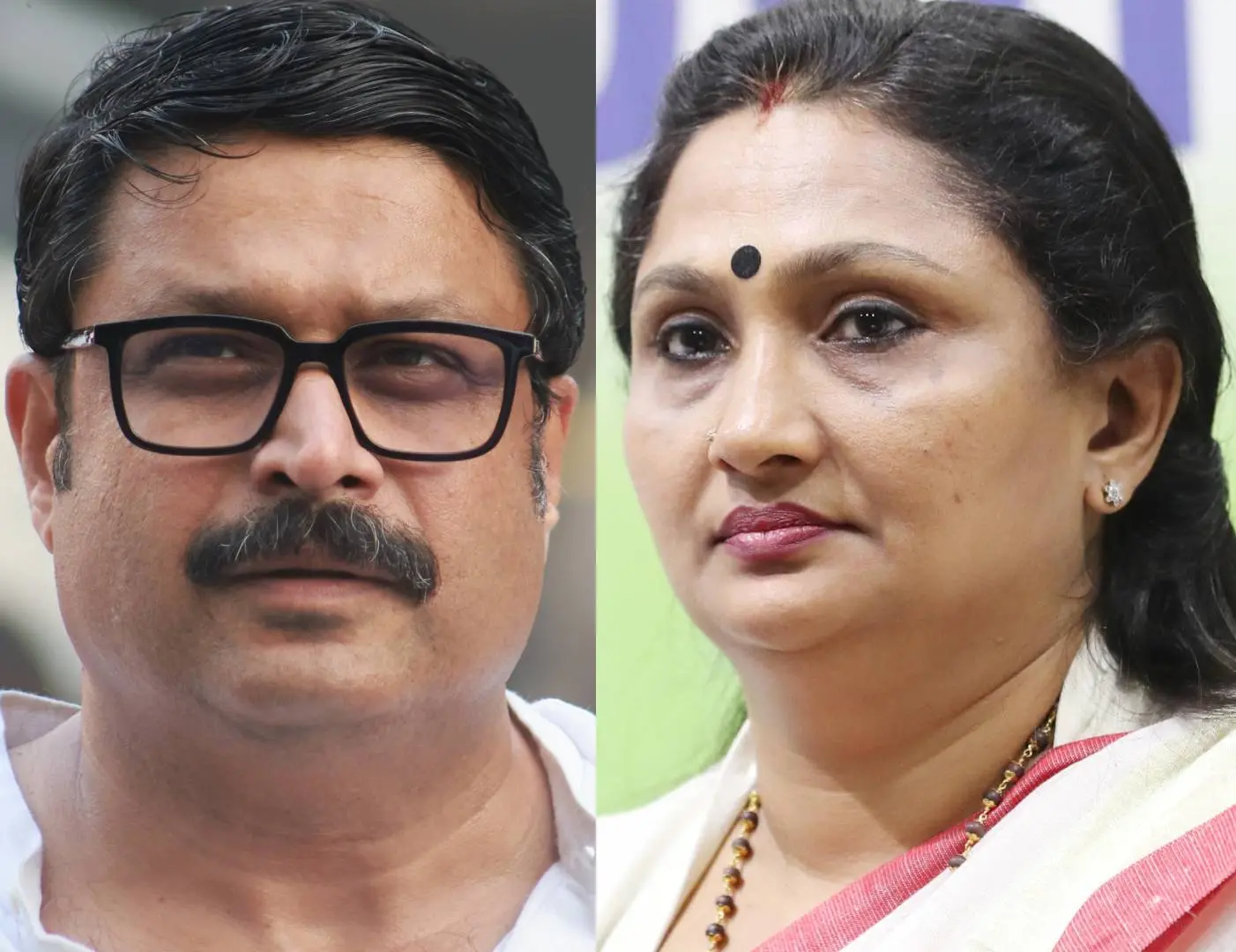 എം.വി. നികേഷ് കുമാർ, ദീപ്തി മേരി വർഗീസ് | Photo: Mathrubhumi