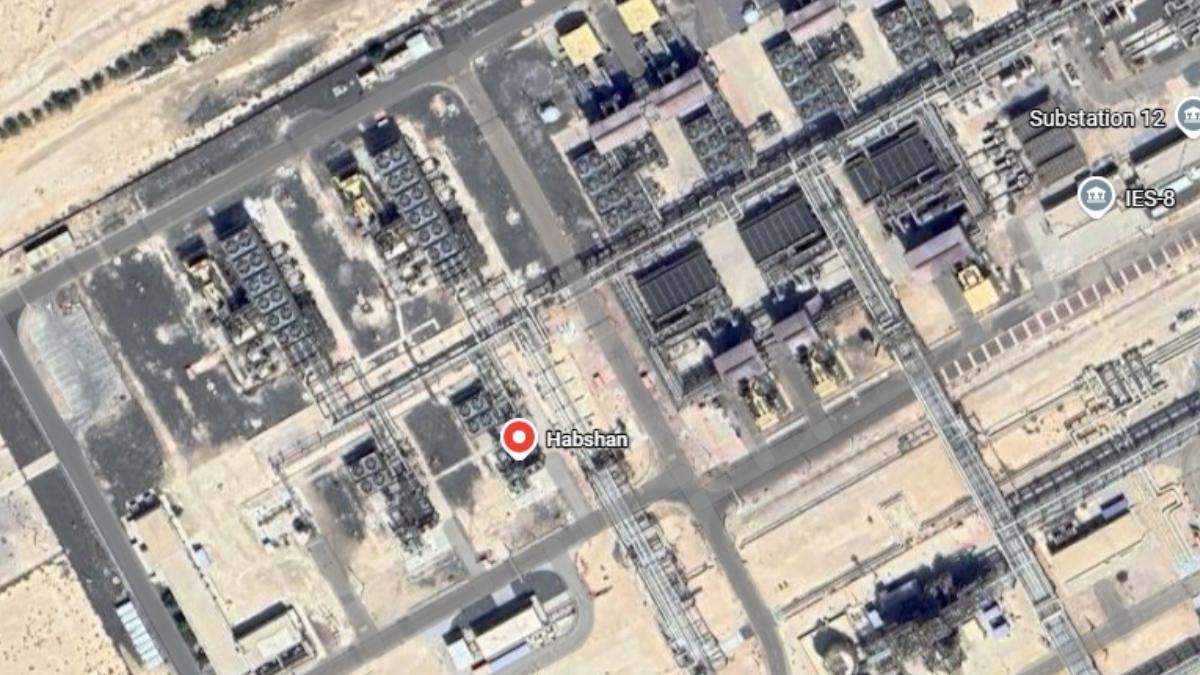 Abu Dhabi's Habshan gas complex operations suspended after intercepted missile debris causes a fire. 3 injured, including an Indian national. Emergency response active.