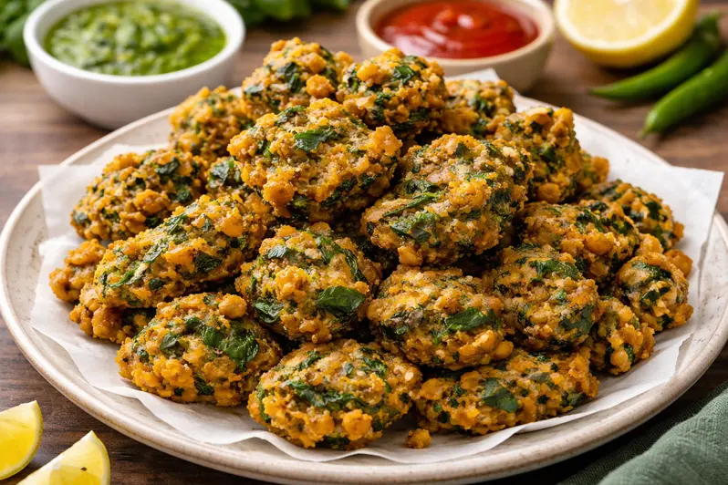 spinach pakoda
