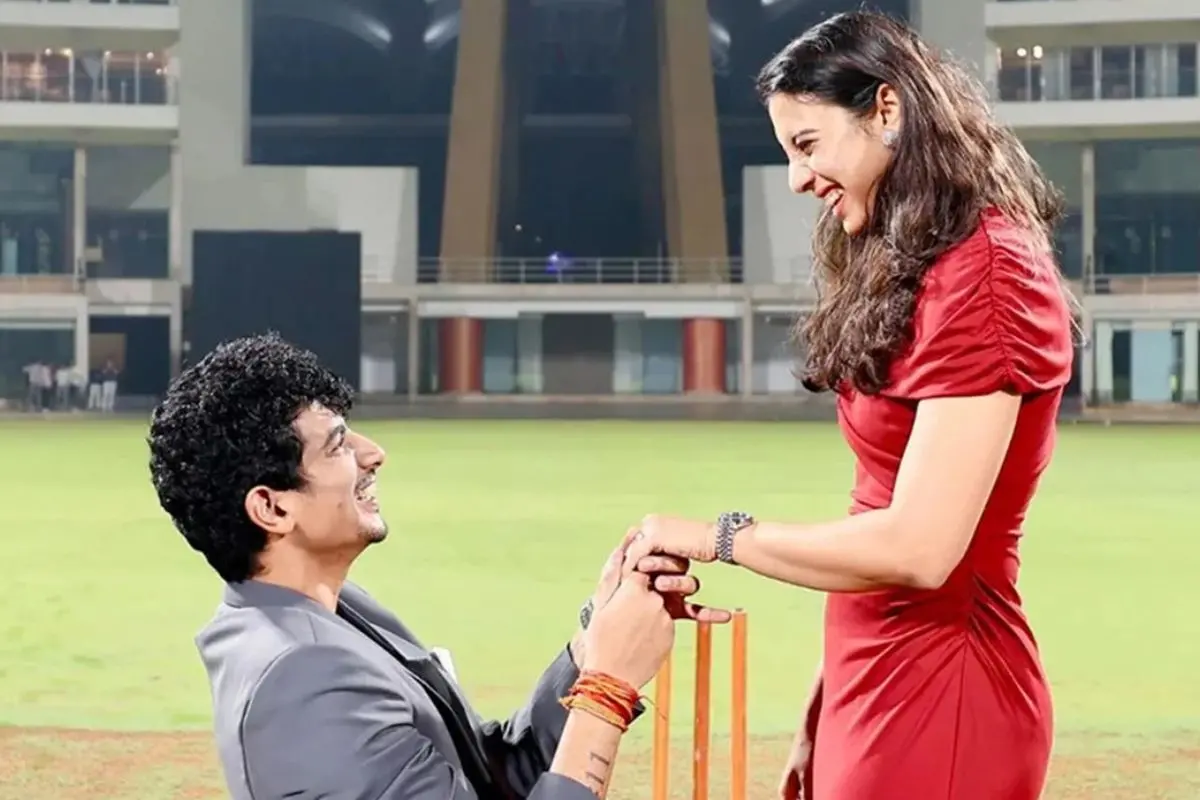 Palash Muchhal and Smriti Mandhana. (Photo: Instagram)