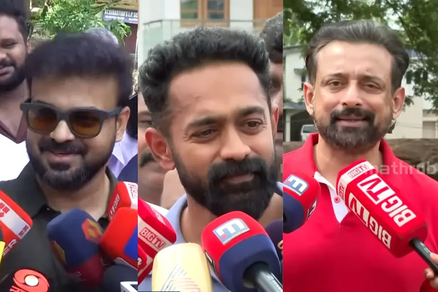 Kunchacko Boban Asif Ali and Nishanth Sagar