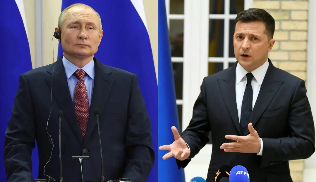 Vladimir Putin, Volodymyr Zelensky | Photo: AFP