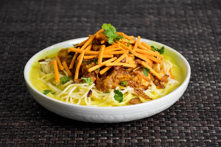 Burmese Chicken Khow Suey