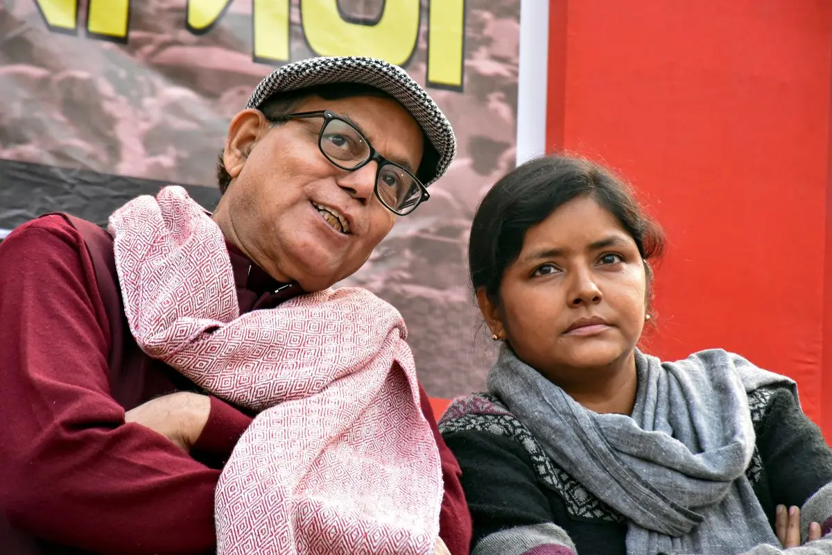 CPM leaders Mohammed Salim and Minakshi Mukherjee during the party's anti-communal rally at Beldanga. Representative photo: PTI