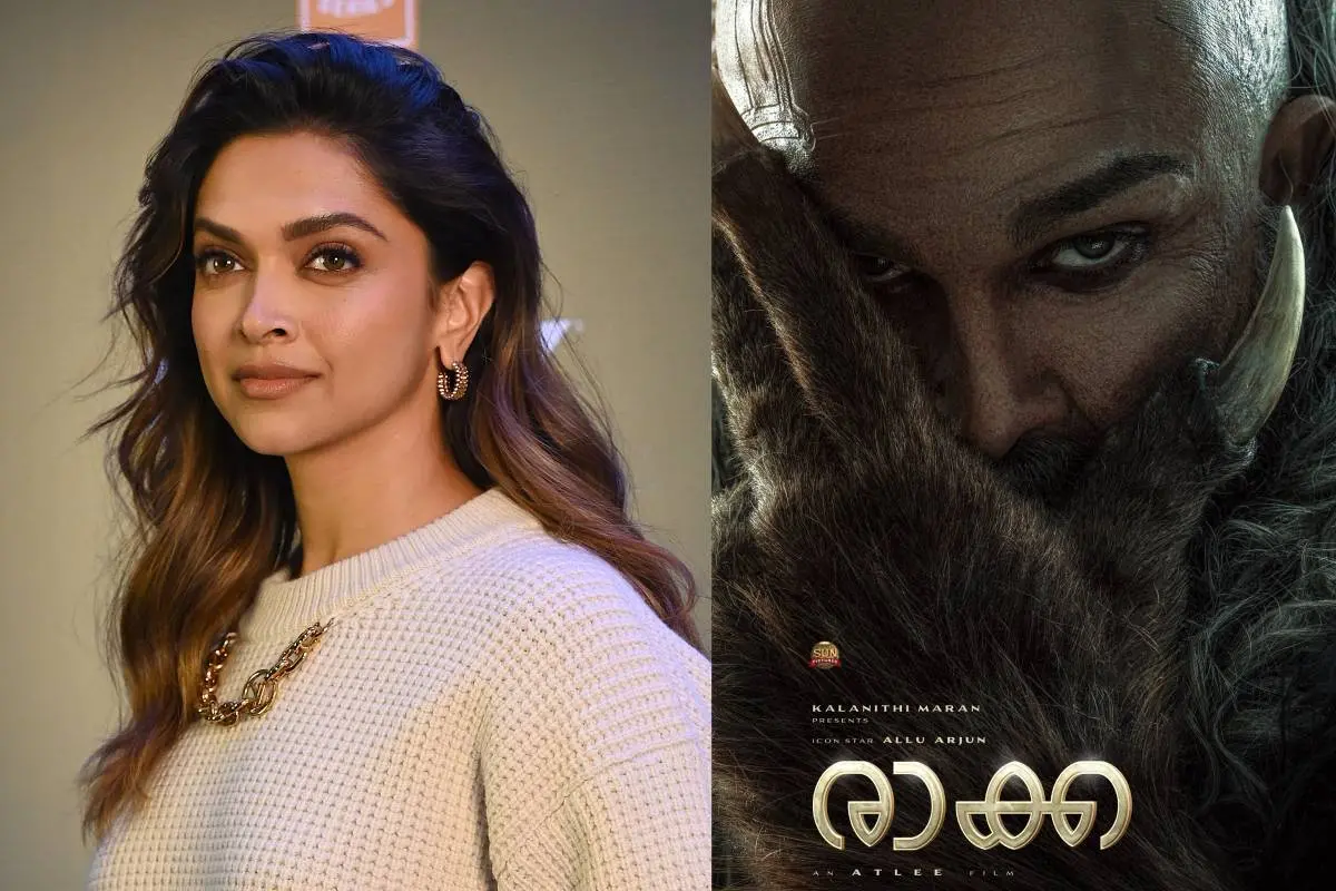 ദീപിക പദുക്കോൺ, രാക്ക എന്ന ചിത്രത്തിന്റെ പോസ്റ്റർ | ഫോട്ടോ: AFP, X