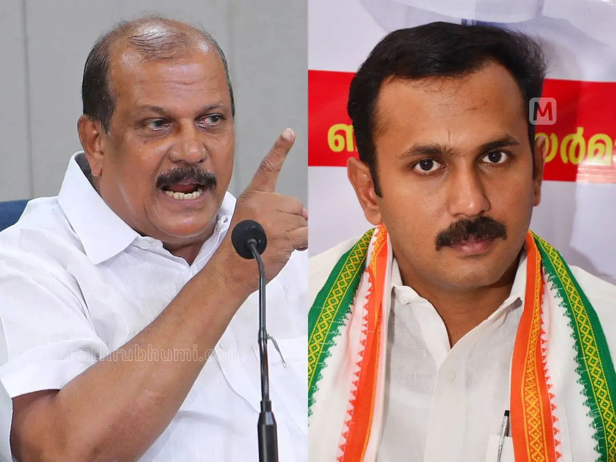 പി.സി. ജോർജ്, ഷോൺ ജോർജ് | Photo: മാതൃഭൂമി