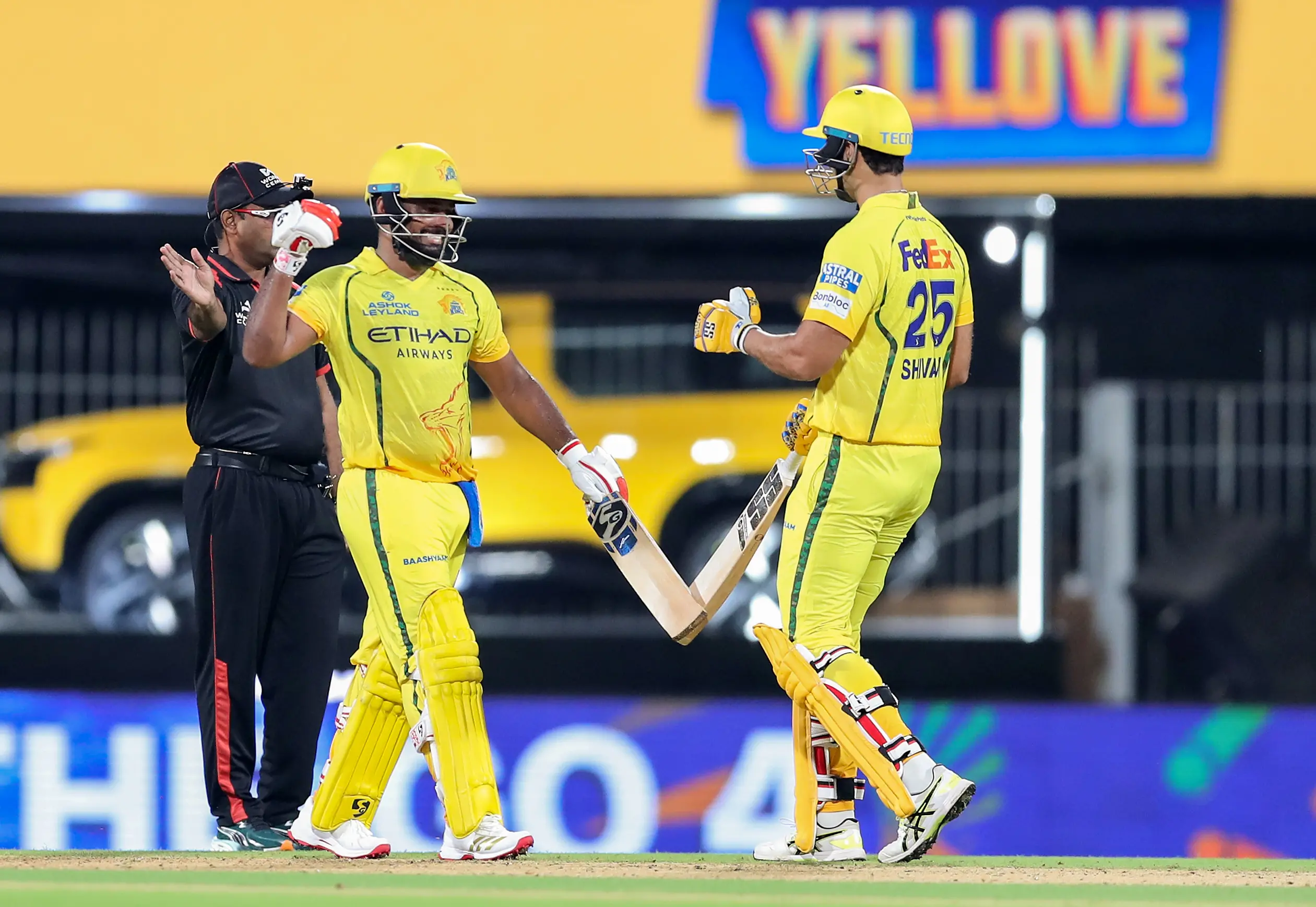 Chennai Super Kings' Sanju Samson and Shivam Dube | Photo: ANI