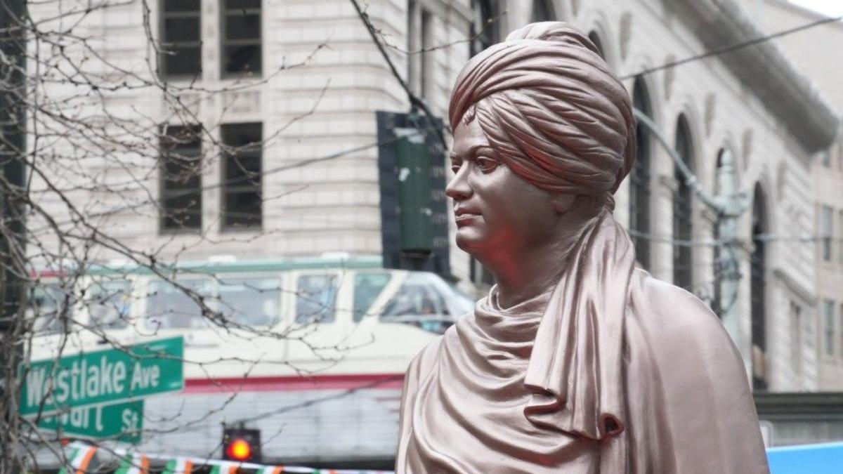 First Swami Vivekananda statue in US unveiled in Seattle...