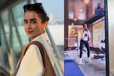 ഷൂട്ടിനിടയിൽ ഇരുപത് മിനിറ്റ് സമയമുണ്ടെന്ന് സാന്യ, വർക്കൗട്ട് മുടക്കാതിരിക്കാൻ വേണ്ടതിതെന്ന് ട്രെയിനർ