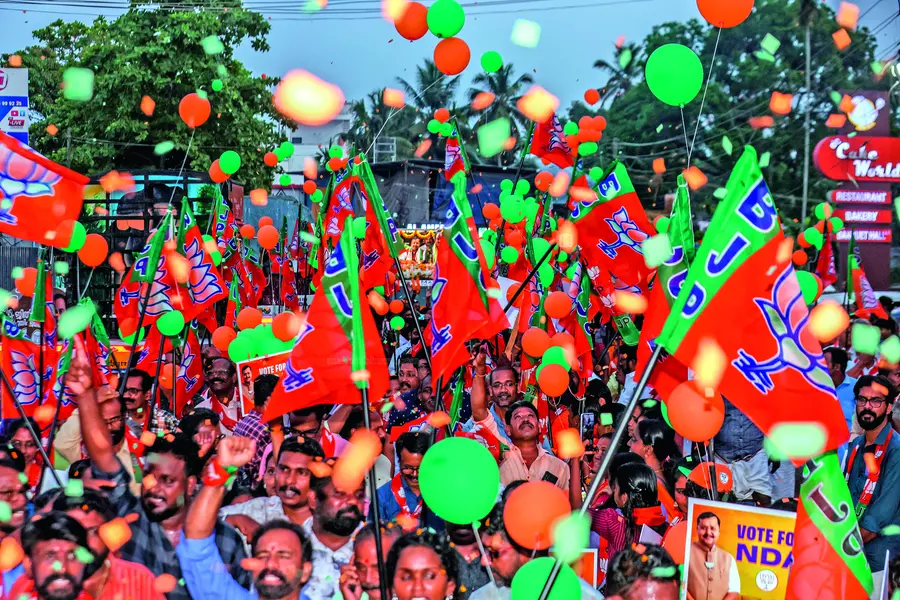 അഞ്ച് സീറ്റുകളിൽ ഉറച്ച വിജയ പ്രതീക്ഷ, ഏഴ് സീറ്റ് വരെ നേടാമെന്നും ബിജെപിയുടെ വിലയിരുത്തൽ