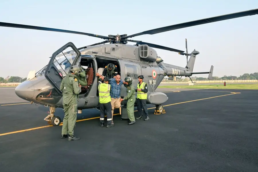 Man rescued from Oil Rig Greatdrill Chhaya, located 110 km off the coast of Kochi