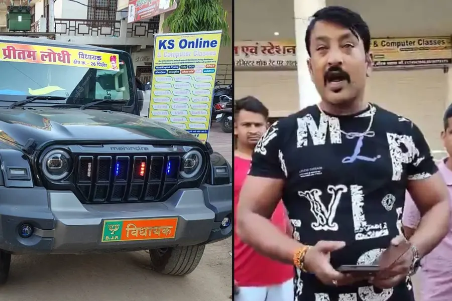 'സൈറൺ കേട്ടിട്ടും മാറാഞ്ഞിട്ടല്ലേ?' മധ്യപ്രദേശിൽ 5 പേരെ വാഹനമിടിച്ചുവീഴ്ത്തി ബിജെപി എംഎൽഎയുടെ മകൻ