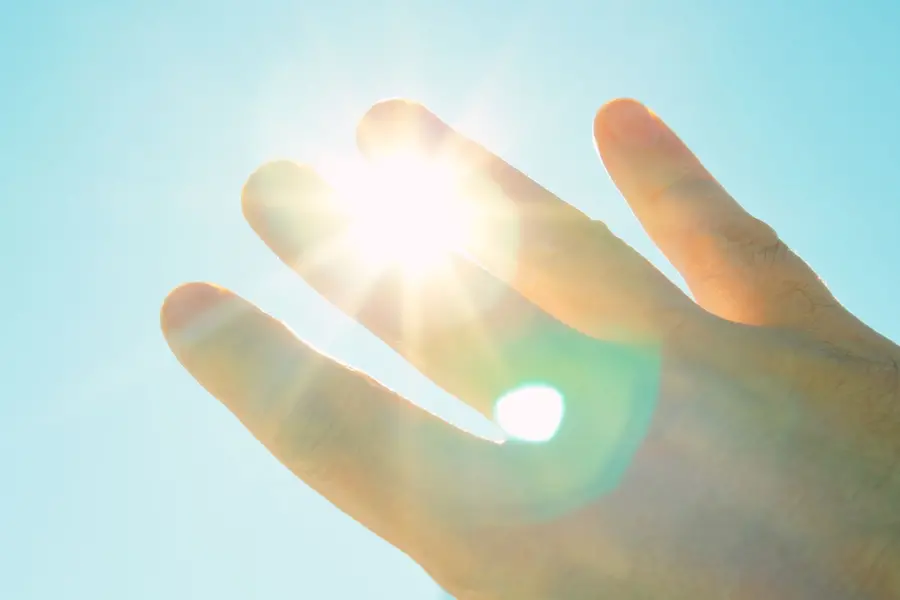scorching sun