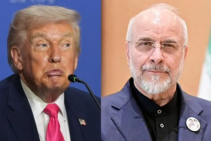 Donald-Trump-Bagher-Ghalibaf