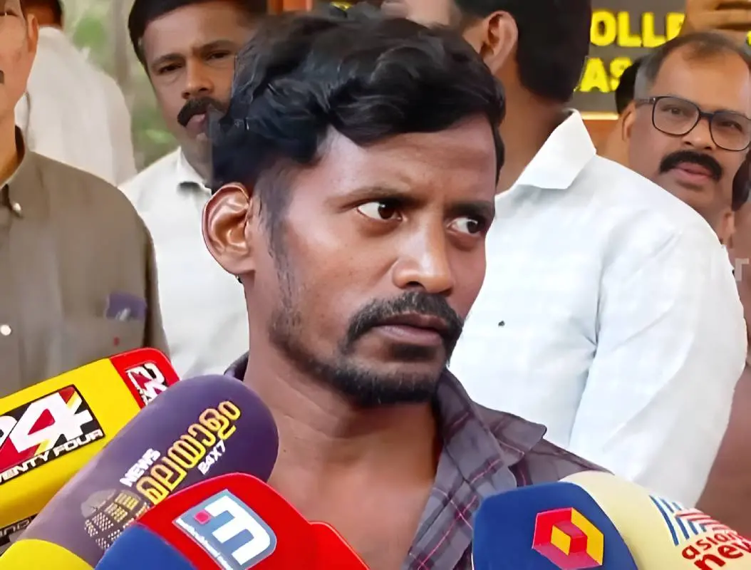 മാധ്യമങ്ങളോട് സംസാരിക്കുന്ന ഉദയൻ | Photo: mathrubhumi news/screengrab