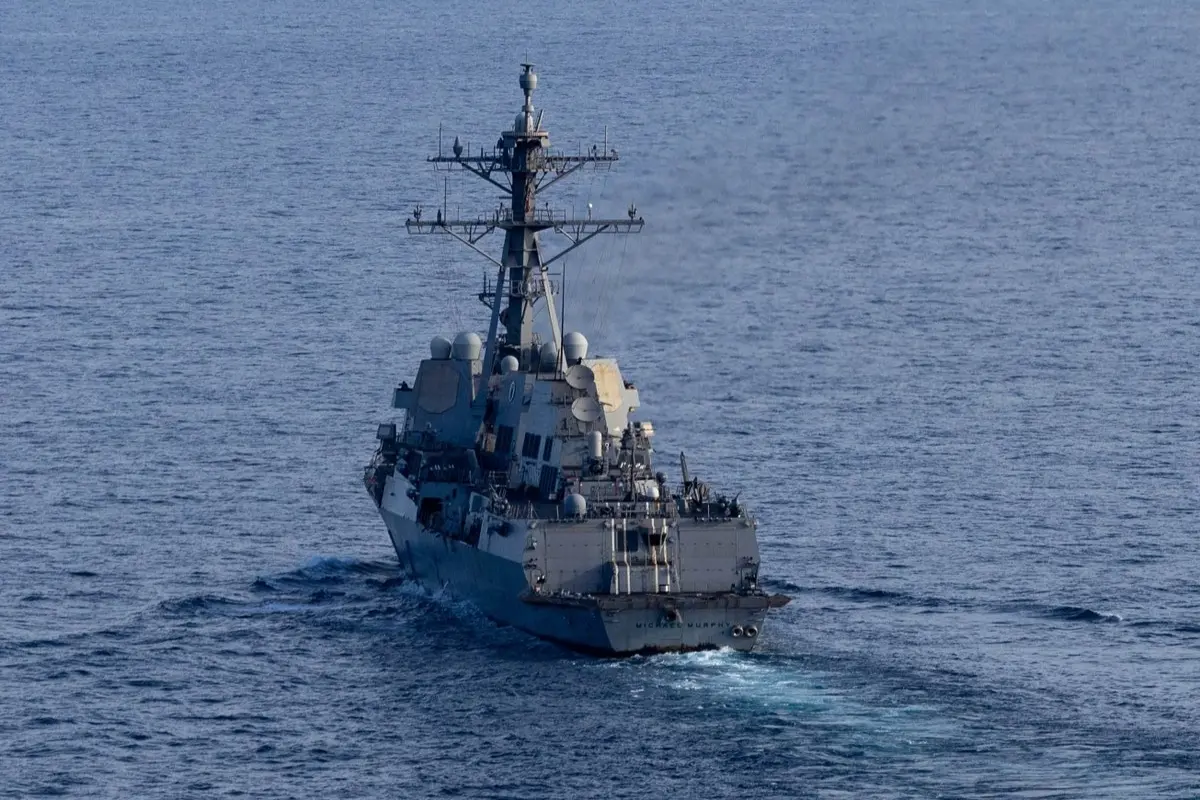 USS Michael Murphy (DDG 112), one of the guided-missile destroyer deployed by US to enforce the naval blockade on ships attempting to enter or exit Iranian ports | @CENTCOM on X