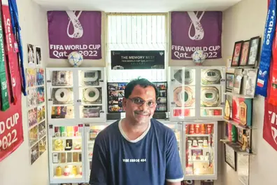 Fascinating story of Kerala expatriate who turned his home into World Cup museum