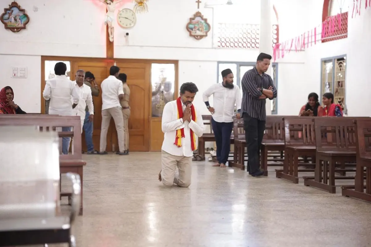 Vijay's church prayer video