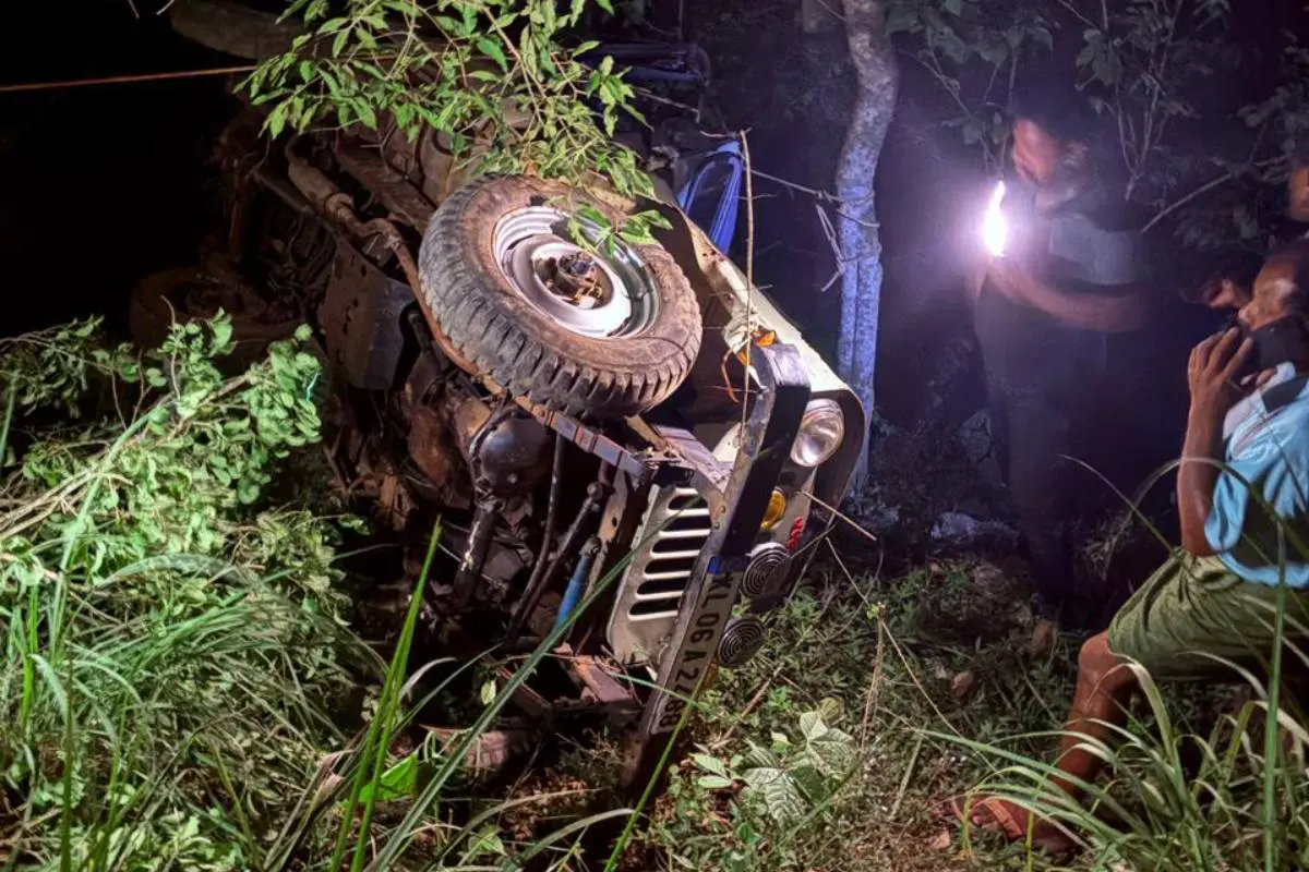 The accident site