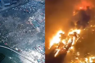 Massive fire in Malaysia leaves 9,000 homeless as 1,000 stilt houses burn down