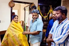 എൻഡിഎ സ്ഥാനാർഥിക്ക് പിന്തുണയുമായി പാ രഞ്ജിത്; പോർകൊടിക്ക് ആശംസയുമായി നേരിട്ടെത്തി