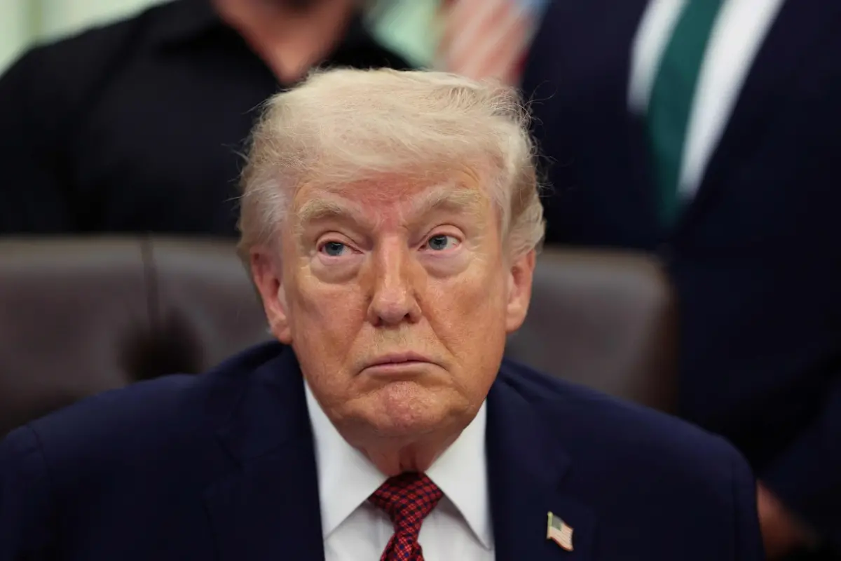 US President Donald Trump speaks in the Oval Office, Washington.| Photo: AFP
