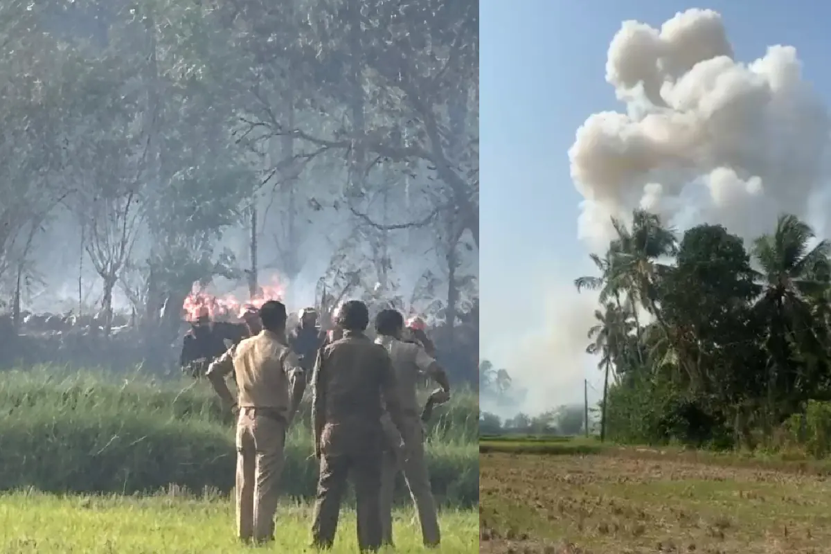 Visuals from the site of explosion