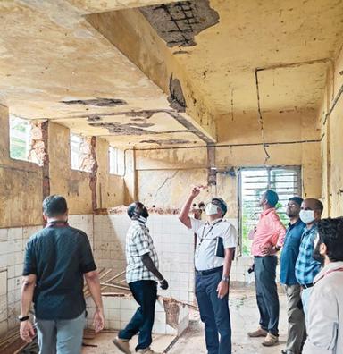 മെഡിക്കൽകോളേജ് കെട്ടിടത്തിന് ബലക്ഷയം..?