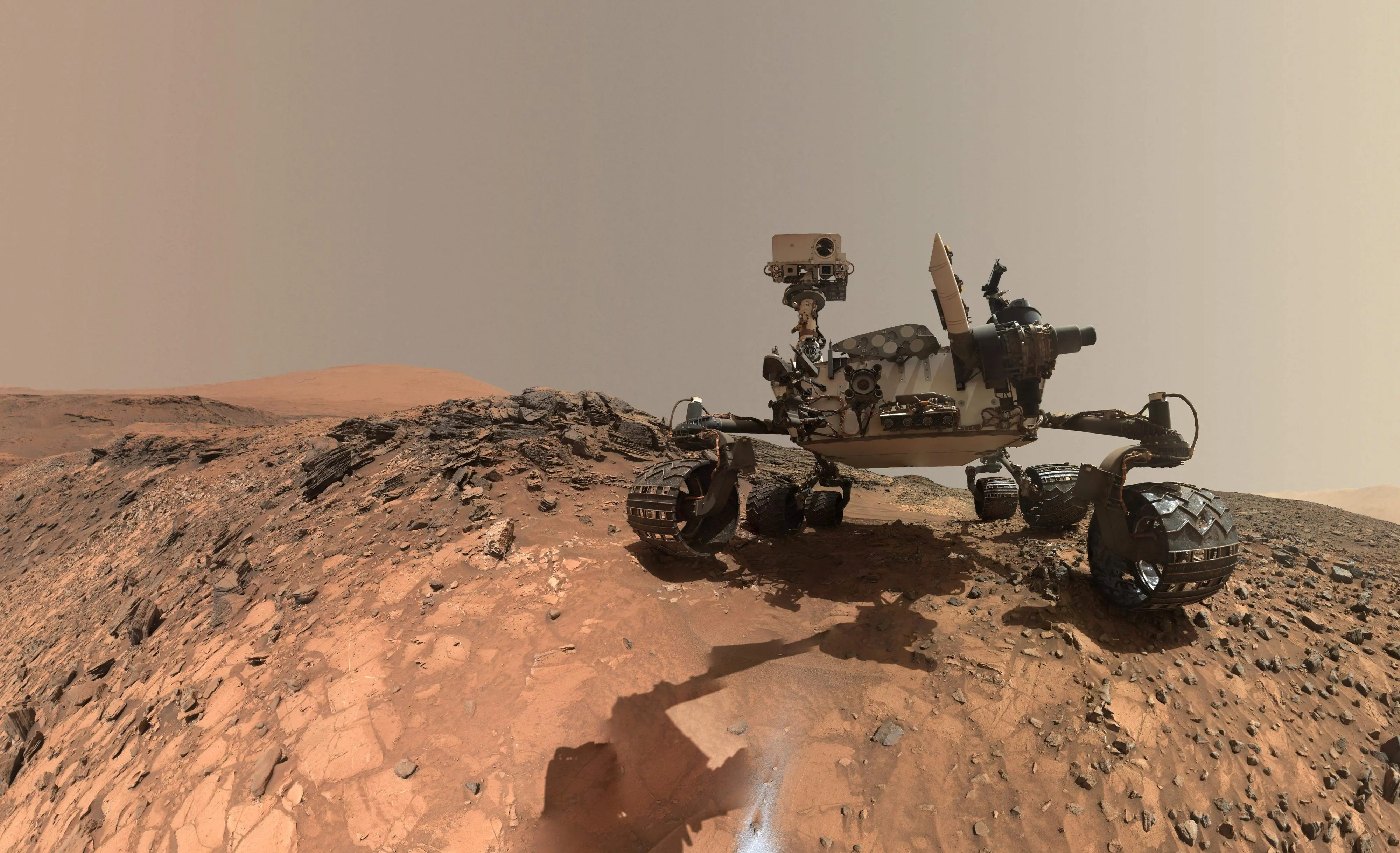 NASA's Curiosity Mars rover vehicle | Photo by Handout / NASA / AFP