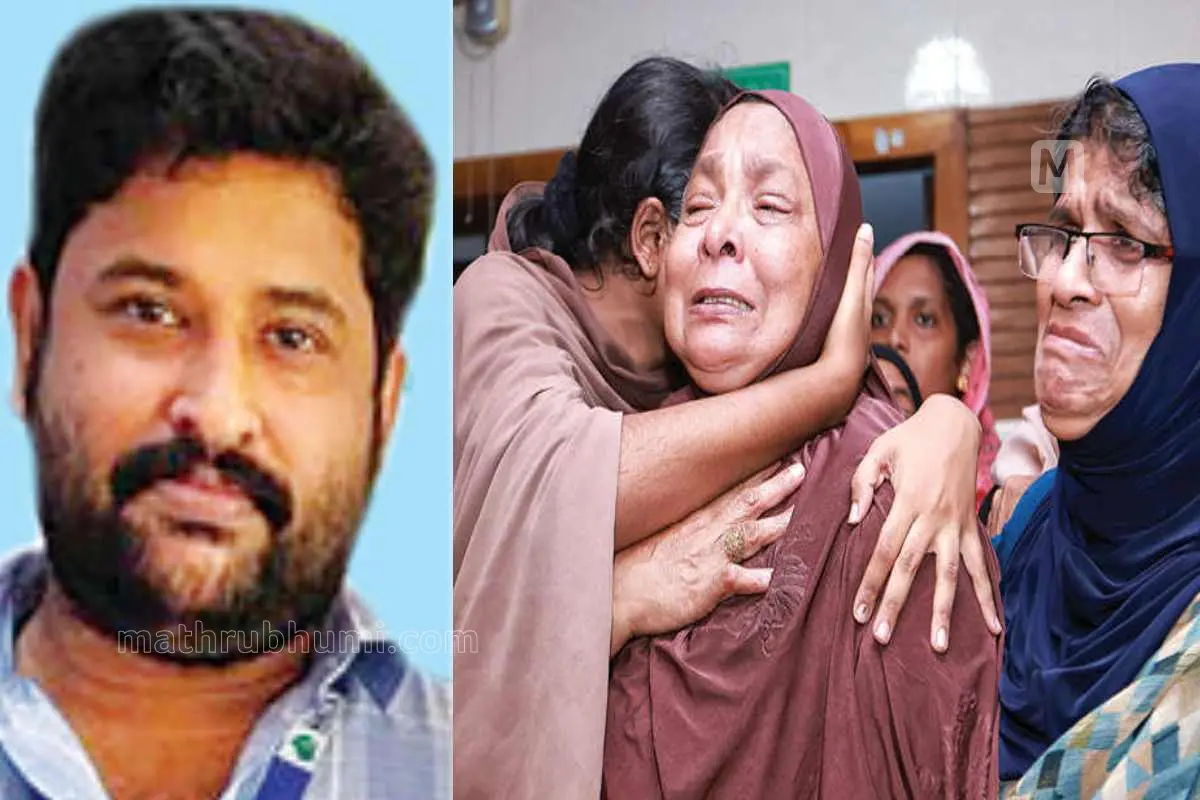 വാല്‍പ്പാറ വാഹനാപകടത്തില്‍ മരിച്ച നൗഷാദ്, നൗഷാദിന്റെ മൃതദേഹം പാങ്ങില്‍ സഹോദരിയുടെ വീട്ടില്‍ എത്തിച്ചപ്പോള്‍ പൊട്ടിക്കരയുന്ന ബന്ധുക്കള്‍