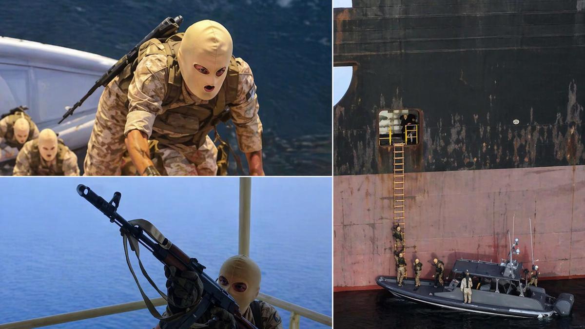 Dramatic footage: Iran commandos storm cargo ship in Strait of Hormuz | WATCH