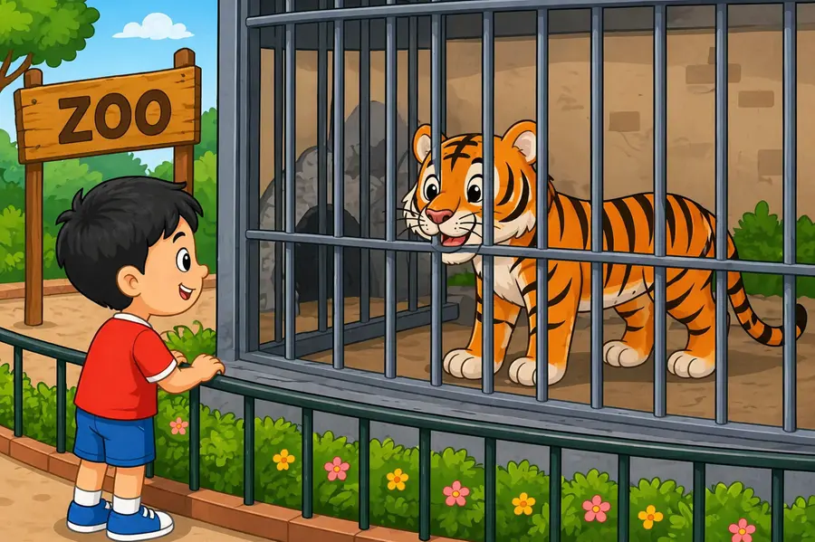 tiger and boy