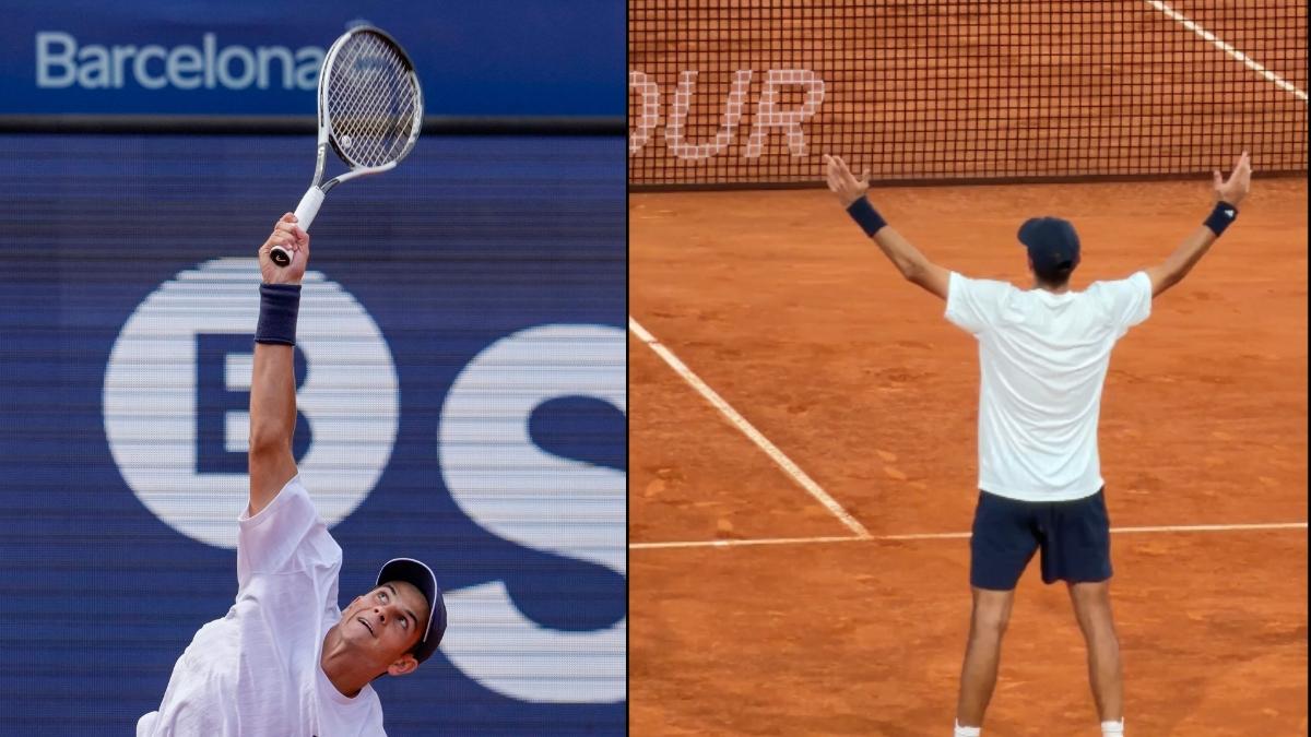 Rafael Jodar mimics Bellingham’s iconic celebration after historic Madrid Open debut win | WATCH