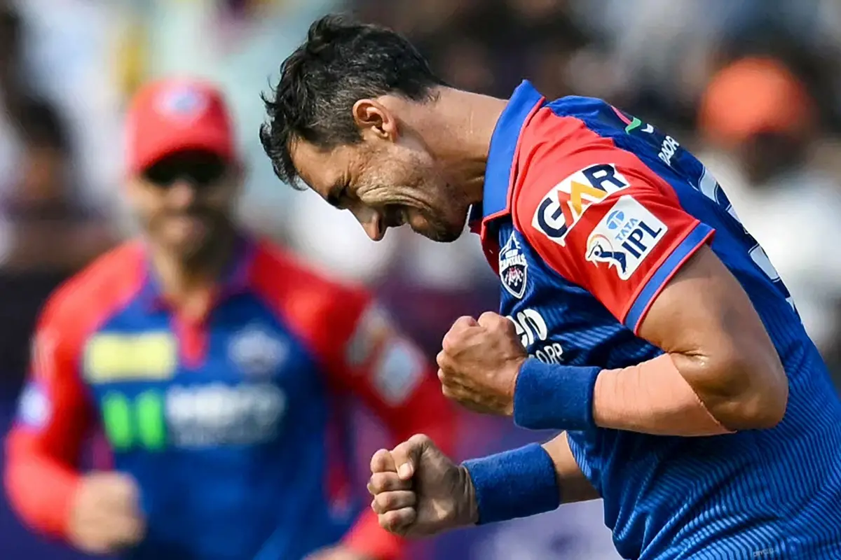 Delhi Capitals' Aussie pacer Mitchell Starc | Photo: AFP