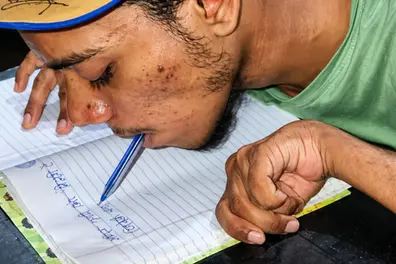 Writes with his mouth, tops board exam: Faizan’s story will leave you emotional