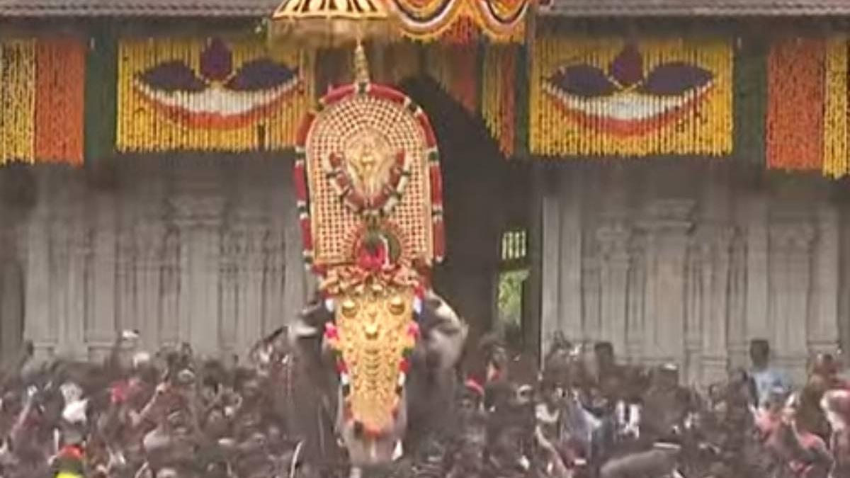 Thrissur Pooram begins with ceremonial ‘Vilambaram’; pall of fireworks ...