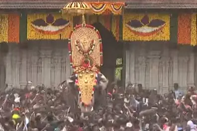 Thrissur Pooram begins with ceremonial ‘Vilambaram’; pall of fireworks tragedy, curbs cast shadow
