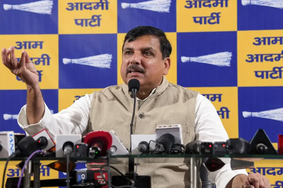 AAP leader and Rajya Sabha MP Sanjay Singh