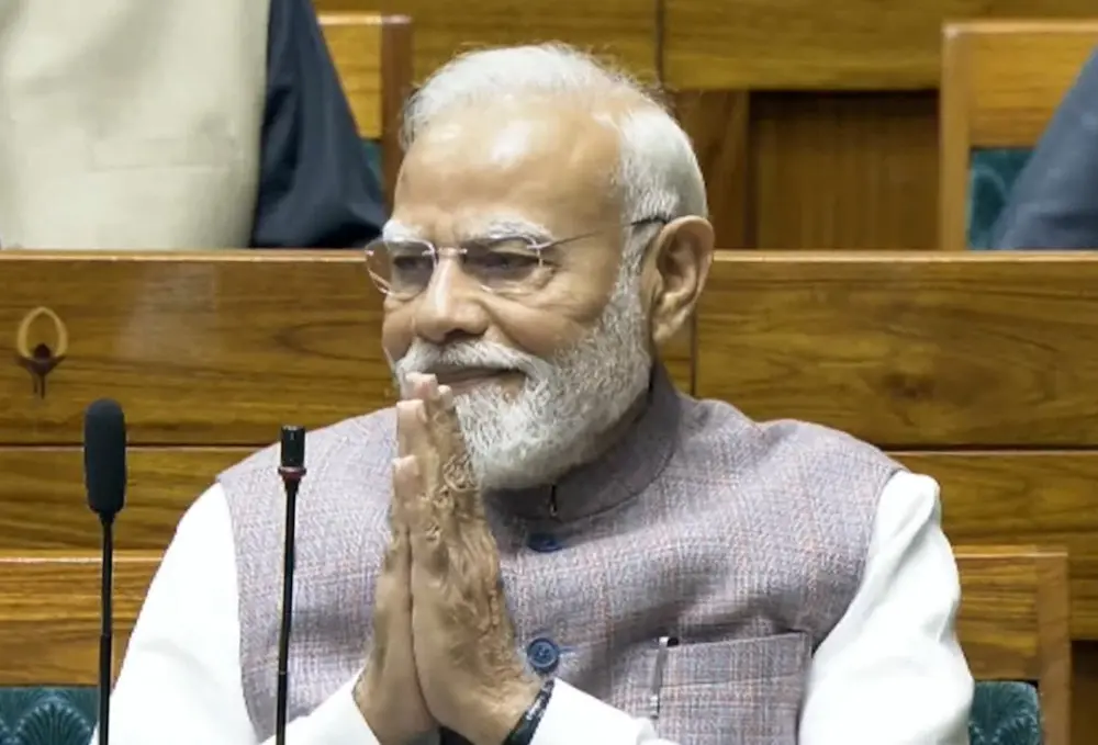 Prime Minister Narendra Modi in Lok Sabha | ANI