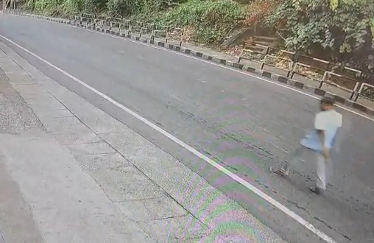 അപകടത്തിനുതൊട്ടുമുന്നെയുള്ള ദൃശ്യം