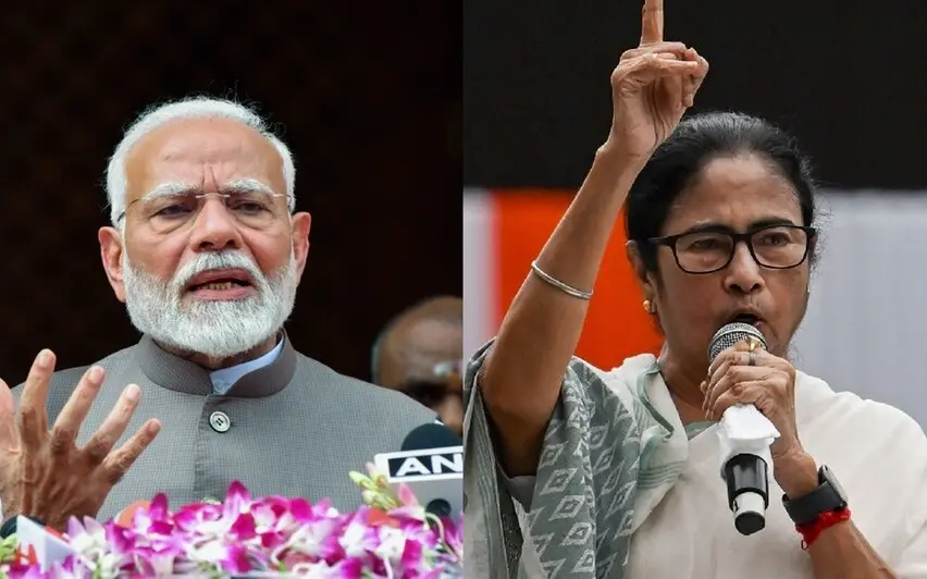 Prime Minister Narendra Modi-Chief Minister Mamata Banerjee | Photo: ANI, AFP