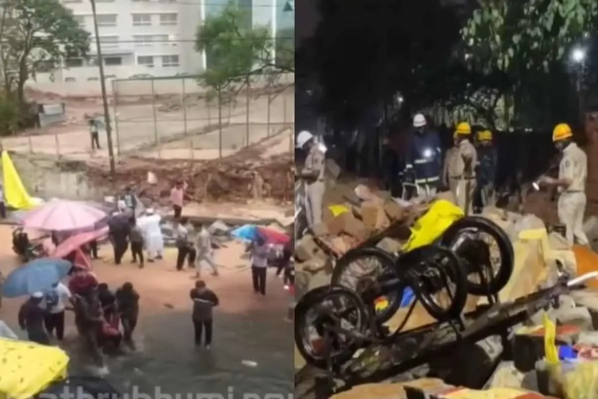 അപകടസ്ഥലത്തെ ദൃശ്യങ്ങള് | Screengrab: Mathrubhumi News