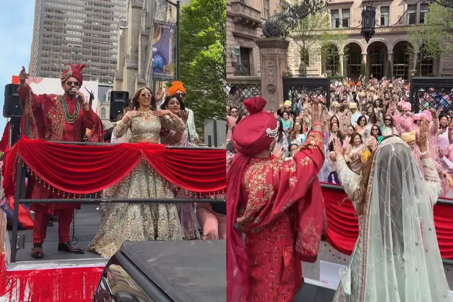 Indian couple’s lavish baraat halts New York traffic; Internet calls it 'uncivilized behavior'