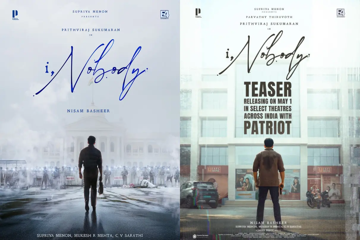 ഐ, നോബഡി പോസ്റ്ററുകൾ